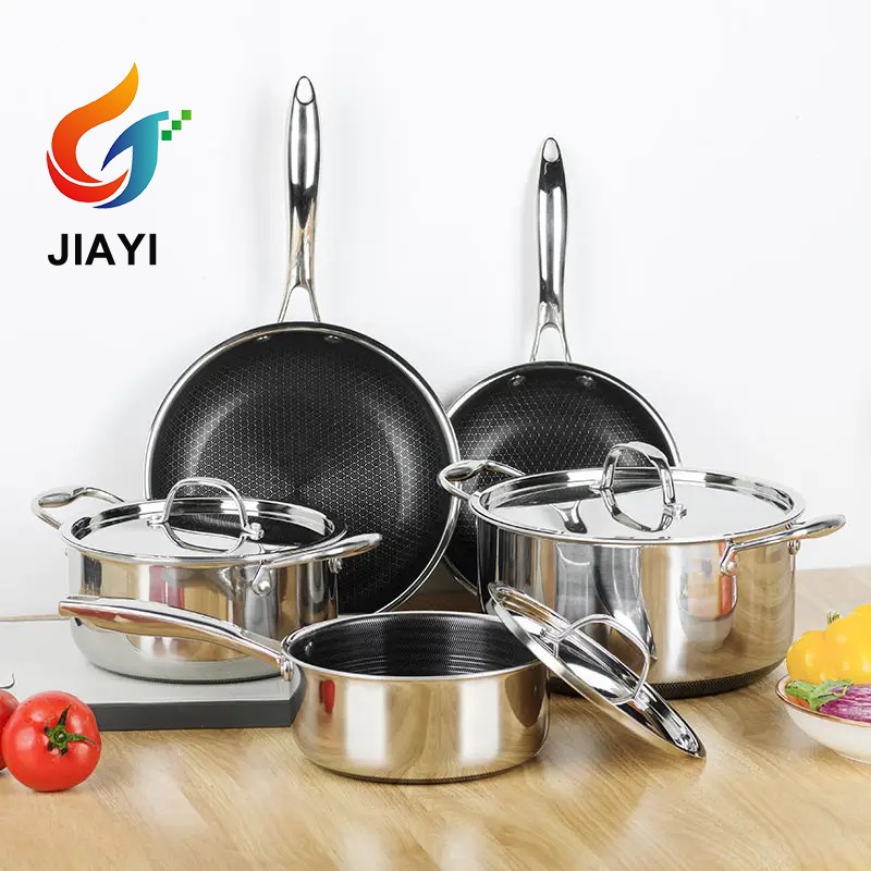 Triply Stainless Steel Cookware Set Kitchen