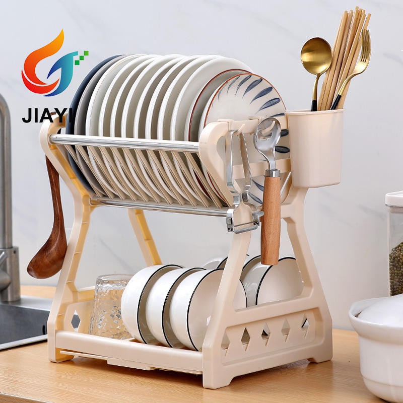 Kitchen Dish Storage Rack Table